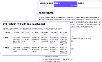 CTB 项目计划与评分标准示例